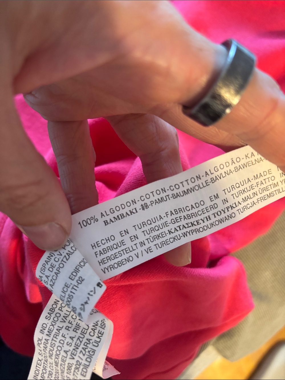 Zara Basics Bright Pink Ribbed Tank Top - Picture 3 of 3